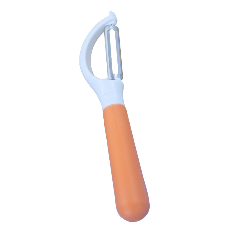Pelador de Frutas Doméstico de Acero Inoxidable y PP Multifuncional para Cocina