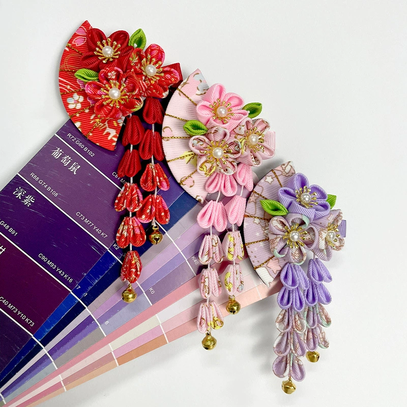 Оригинальные японские аксессуары для волос гейши кимоно халат веер головные уборы