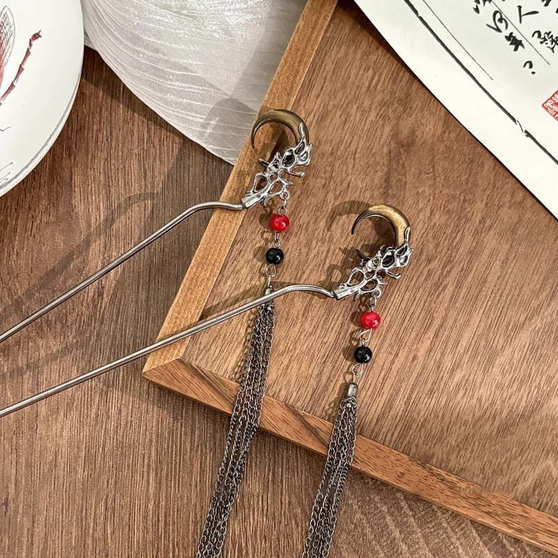 Nuevo estilo chino oscuro clip de cabello de estilo antiguo clip de cabello de estilo antiguo clip de cabello de alta sensación retrógrado clip de cabello al por mayor