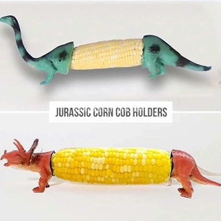 跨境新品Dinosaur Corn Cob Holders恐龙玉米棒夹烧烤串厂家批发