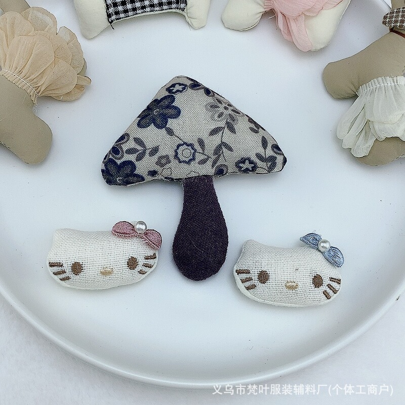 韩系卡通手工充棉卡通头饰品发饰发圈配件装饰品衣服服装辅料配饰|undefined
