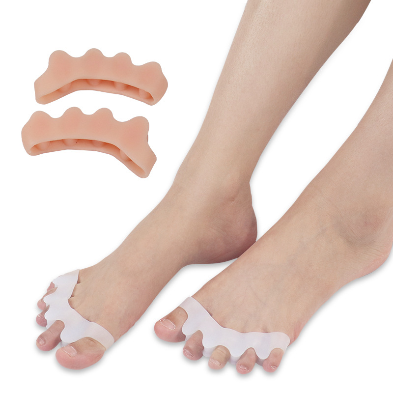 新款脚趾拇外翻矫正器分离五趾分开重叠脚趾夹脚护指器柔软硅胶