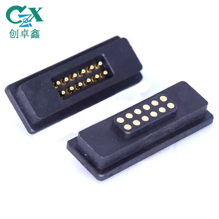 小家电吸附式磁吸充电连接器 厂家供应12pin圆形磁吸连接器