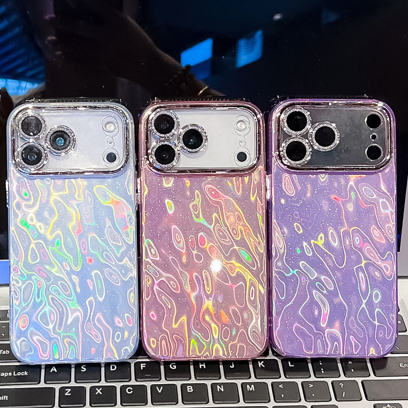 双面覆膜IMD适用苹果17promax手机壳iPhone16E高级锡纸纹防摔跨境|undefined