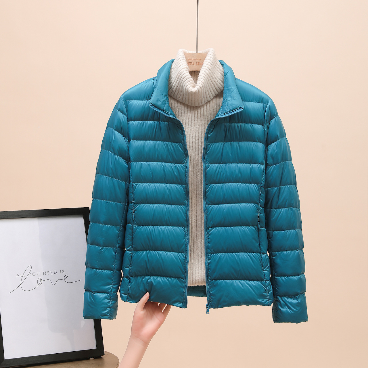 Lake blue (standing collar)