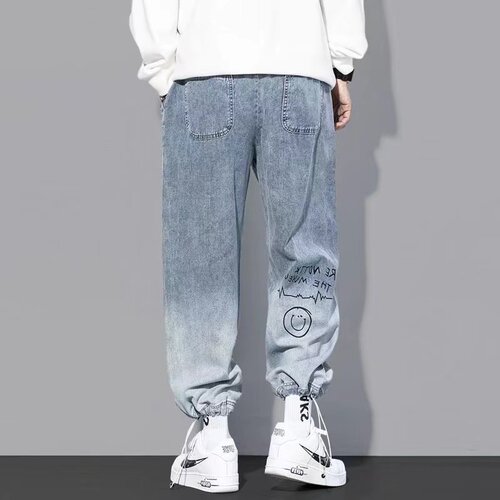 Factory Goods Spring Autumn Hip-Hop Men's Hong Kong Style Trend Brand Loose Streetwear Small Alphabet Print Casual Harlon Pants for Men