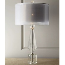 美式簡約錐形K9水晶台燈后現代設計師時尚歐式樣板房別墅裝飾台燈