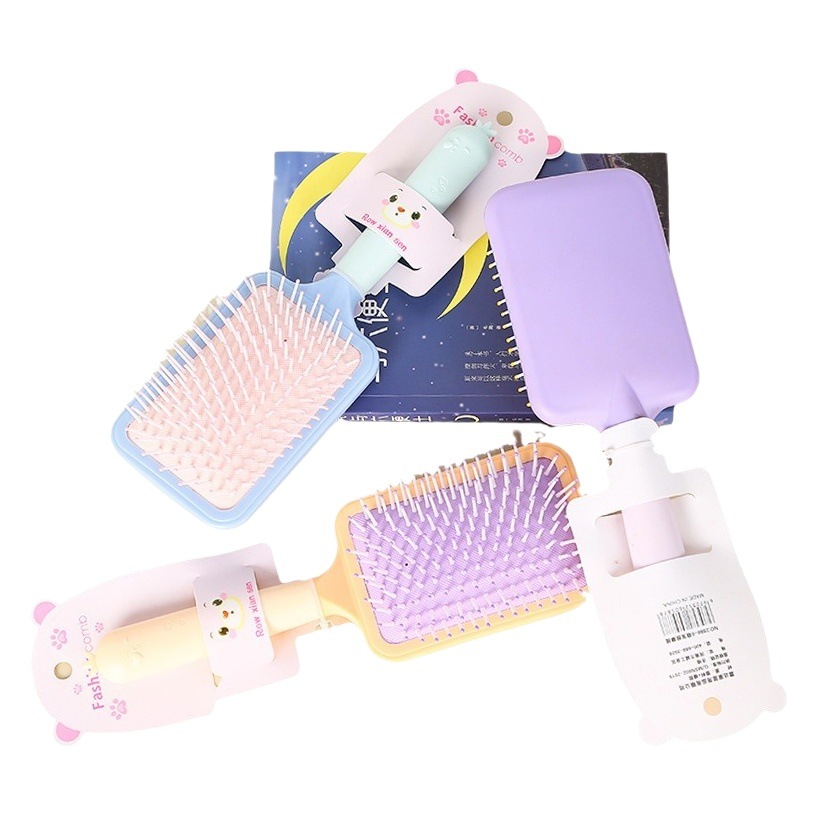 Nuevos productos de color caramelo cojín de aire peinado para niñas peinado de masaje portátil peinado de masaje airbag peinado de masaje