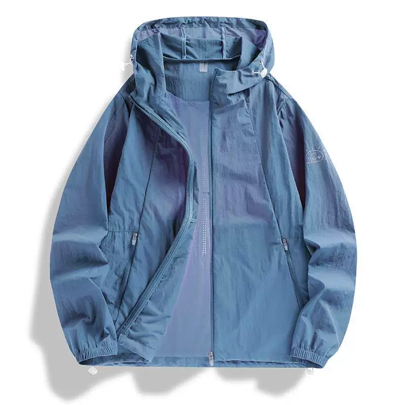 Wiletou 2025 летняя спортивная кожаная одежда для спорта на открытом воздухе однотонная дышащая куртка из ледяного шелка с капюшоном пара летняя