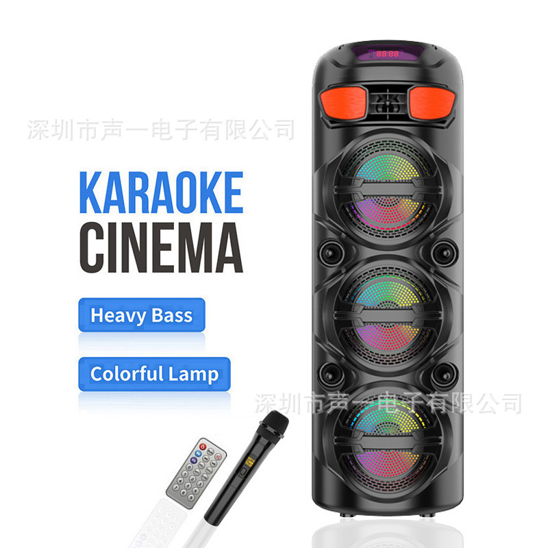 Zqs6301 Cross-Border New Private Model Three 6inch Lantern Bluetooth Speaker Indoor Party Scary Ghost Karaoke Audio