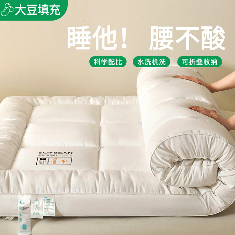 Class a Thickened 8cm Mattress Single/Double Soy Protein Dormitory Mattress Warm Quilt Special Price Tatami Soft Pad