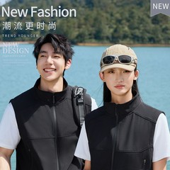 2025年秋冬新款马甲男女户外防风运动高级潮流时尚防水工作团体服