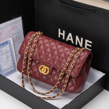 高级感鱼子酱DIY菱格链条包2025新款CF大容量斜挎包百搭潮单肩包