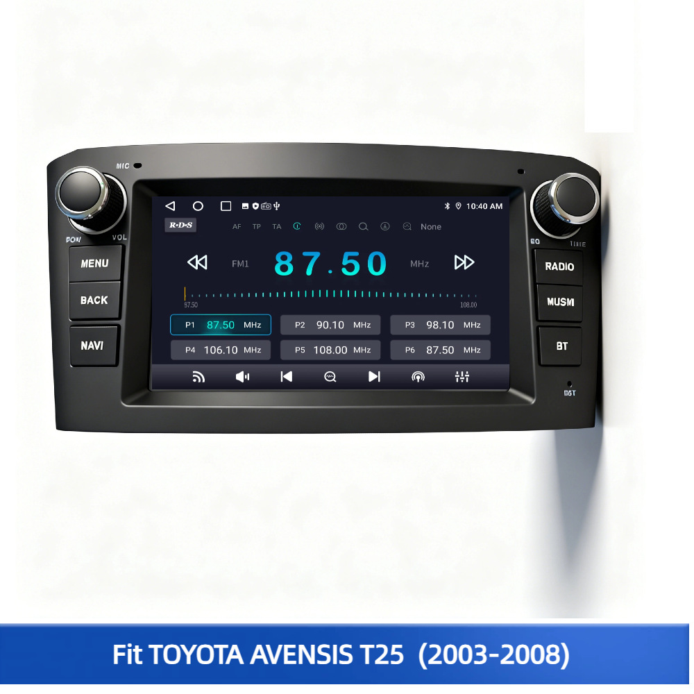 7inch Carplay Car Buttons Gps Navigation Multimedia Suitable for Toyota Avensis T25