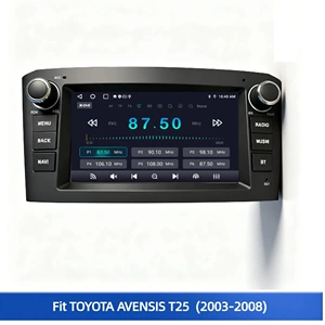7 düym Carplay düyməli GPS multimedia Toyota Avensis T25 üçün.