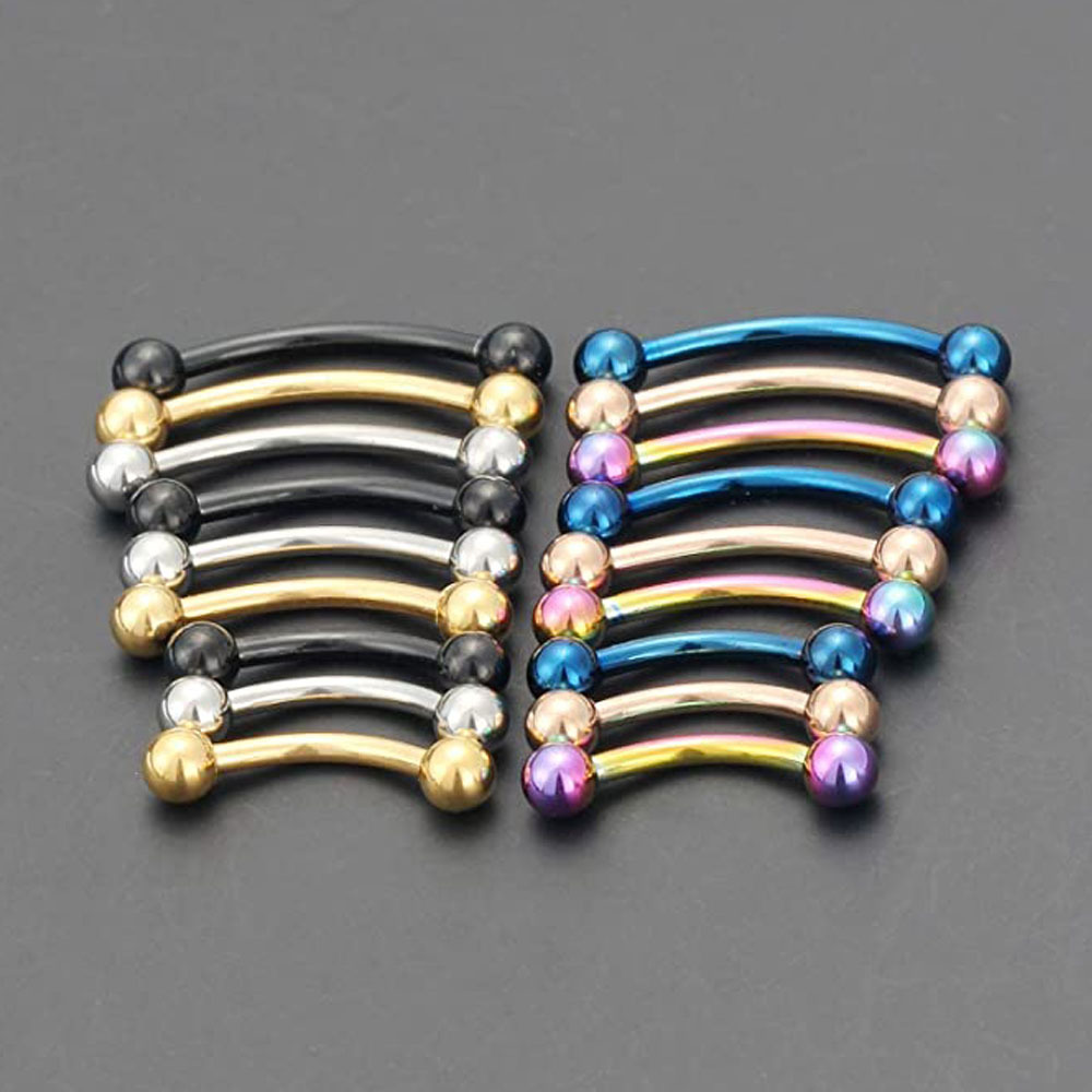 Bijoux de piercing en acier inoxydable pour sourcil lèvre nez_voghion.com