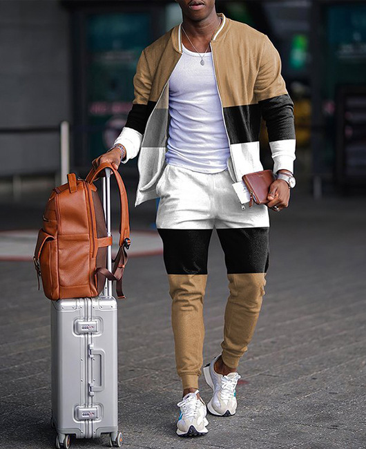 Traje básico simple de dos piezas a juego de colores Venta caliente de todo fósforo chaqueta de talla grande traje de pantalón WL9-ML1