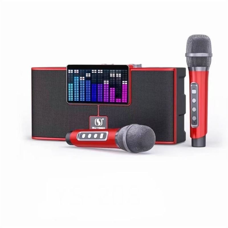 Germany 2025 New Model Yfys208 Bluetooth Speaker Ktv Small Audio Rock Bass Small Cannon Speaker Dual Speaker