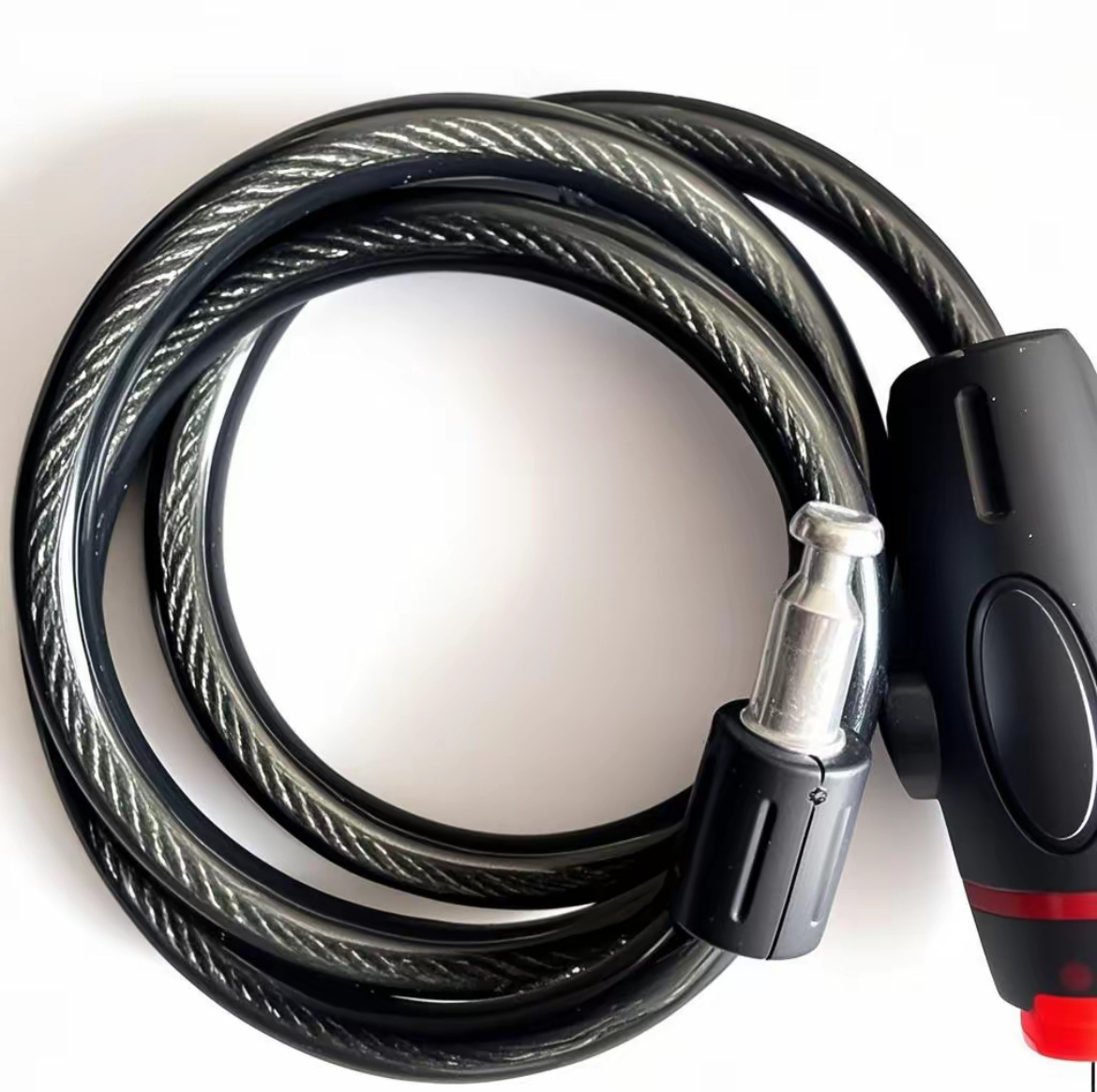 Cerradura de bicicleta cerradura de anillo portátil antirrobo cerradura de alambre de acero para automóviles eléctricos accesorios de bicicleta cerradura de automóviles sin marco de cerradura