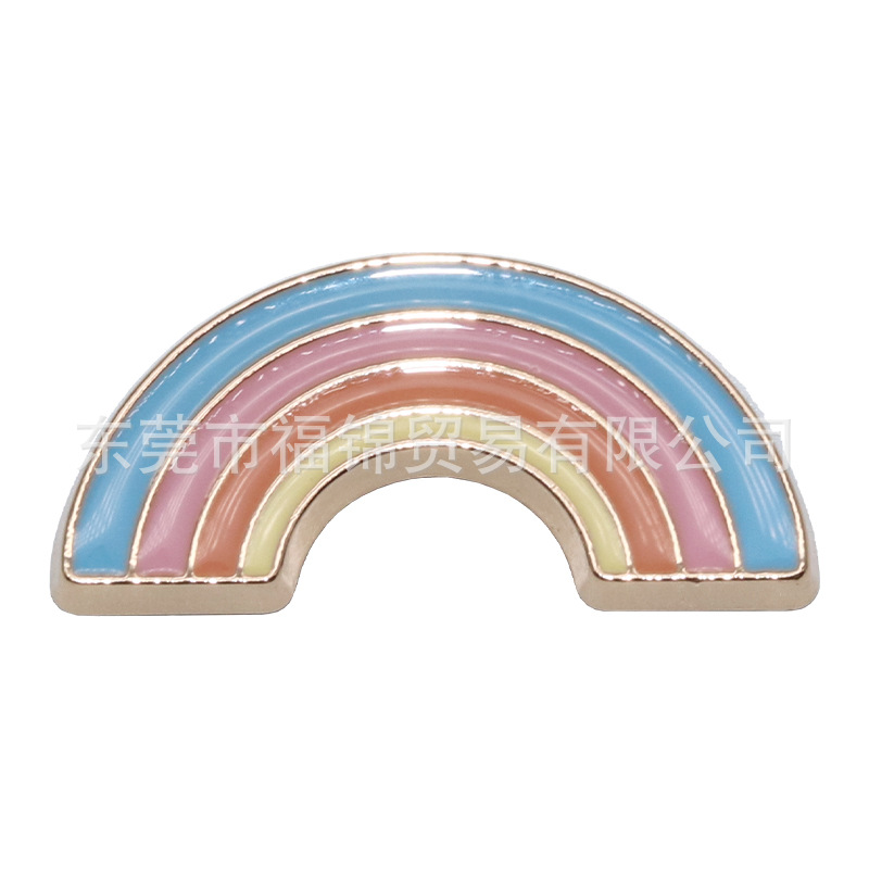 Nuevos accesorios de zapatos de hormigón, botones de zapatos de fruta metálica, accesorios de zapatos de flores del centro comercial