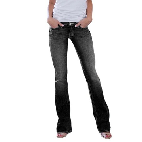 High-end speaker denim color fabric loose-fitting Amazon Wish AliExpress eBay hot-selling jeans for women