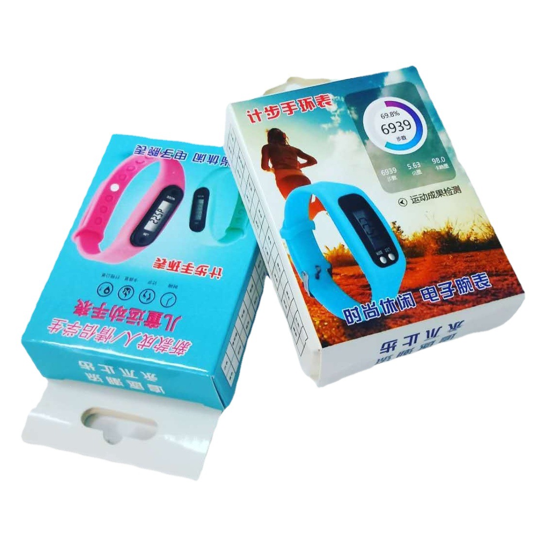 Spot wholesale LED Hand ring watch electronic watch watch series packaging box all kinds of electronic watch packaging color box white box