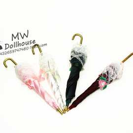 52DOLLHOUSE 微缩食玩场景模型 娃娃屋配件 迷你小雨伞 L201