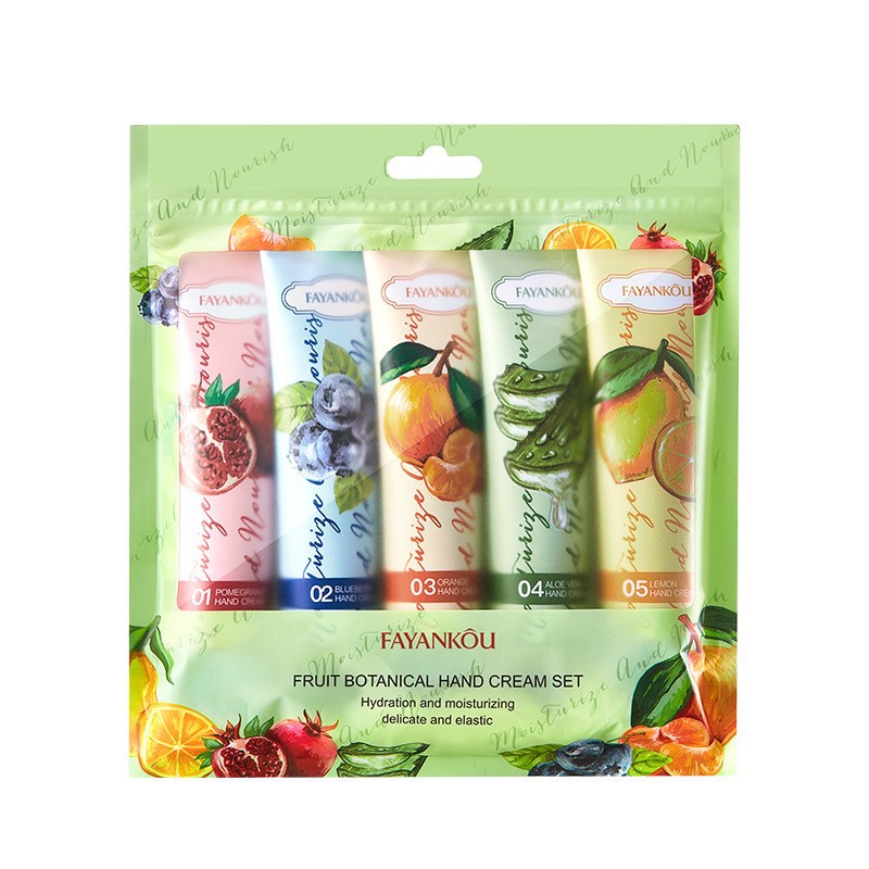 Comercio exterior transfronterizo SADOER colorido traje de crema de manos de flores y frutas hidratante anti-agrietamiento crema de manos regalo image 15
