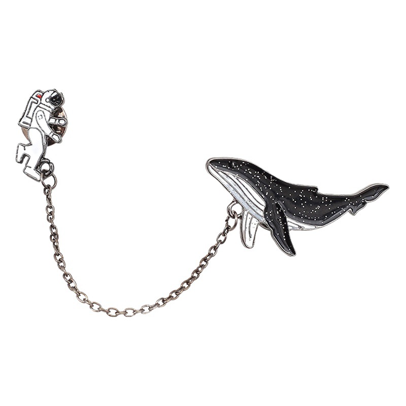 Lindo broche de dibujos animados simple pin mochila colgante de metal goteo insignia aleación accesorios creativos al por mayor