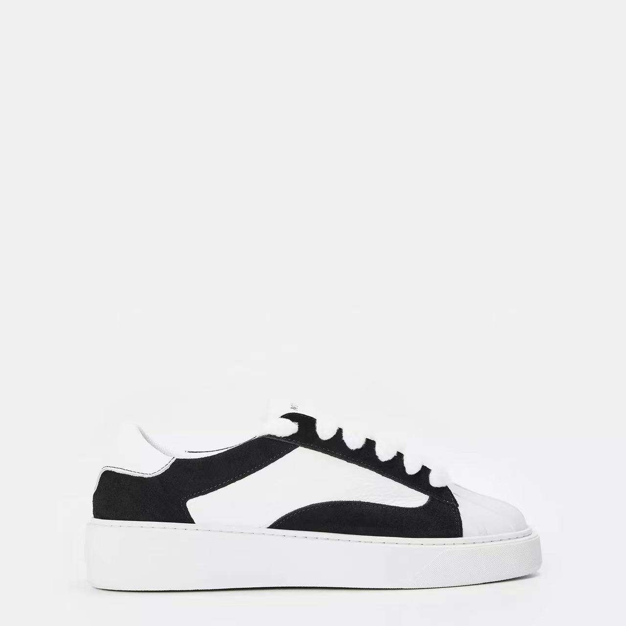 Números zapatos de hombre zapatos casuales skate planas redondas lazos clásicos versátiles skate de cuero