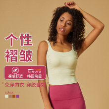 跨境外穿运动背心性感防震聚拢瑜伽服内衣跑步文胸2024新bra