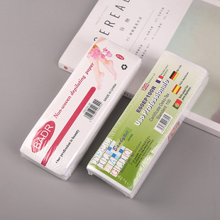 Amazon Hairdressing Tools Disposable Sticky Paper Assisted Hair Removal Thickened Non-woven Beeswax Disposable 100 Pieces