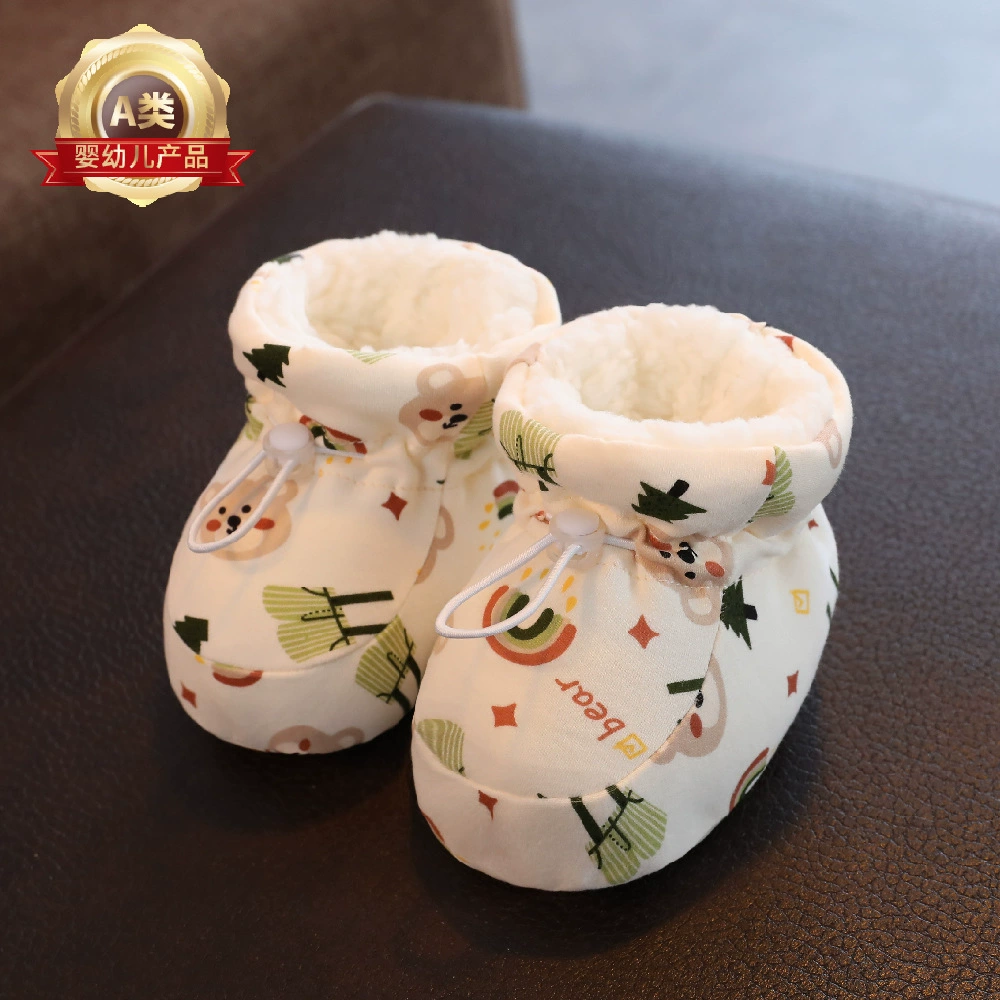 Children's winter keep warm protective lanyard holder for new born, soft sole, 3-12 month