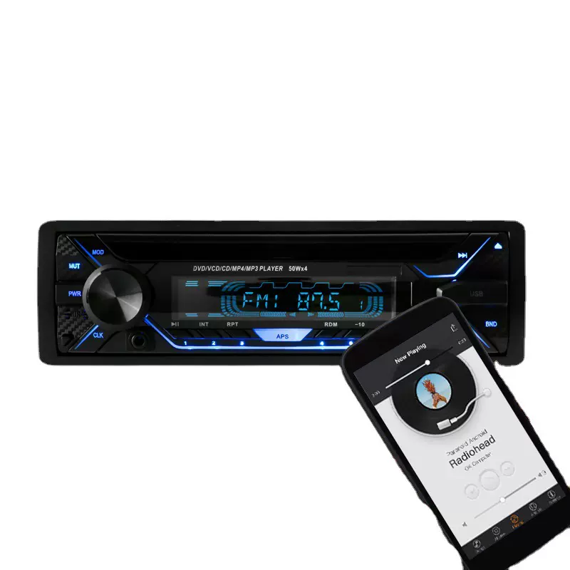 厂家直销单锭通用DVD车载音响收音机蓝牙通话汽车音响播放机