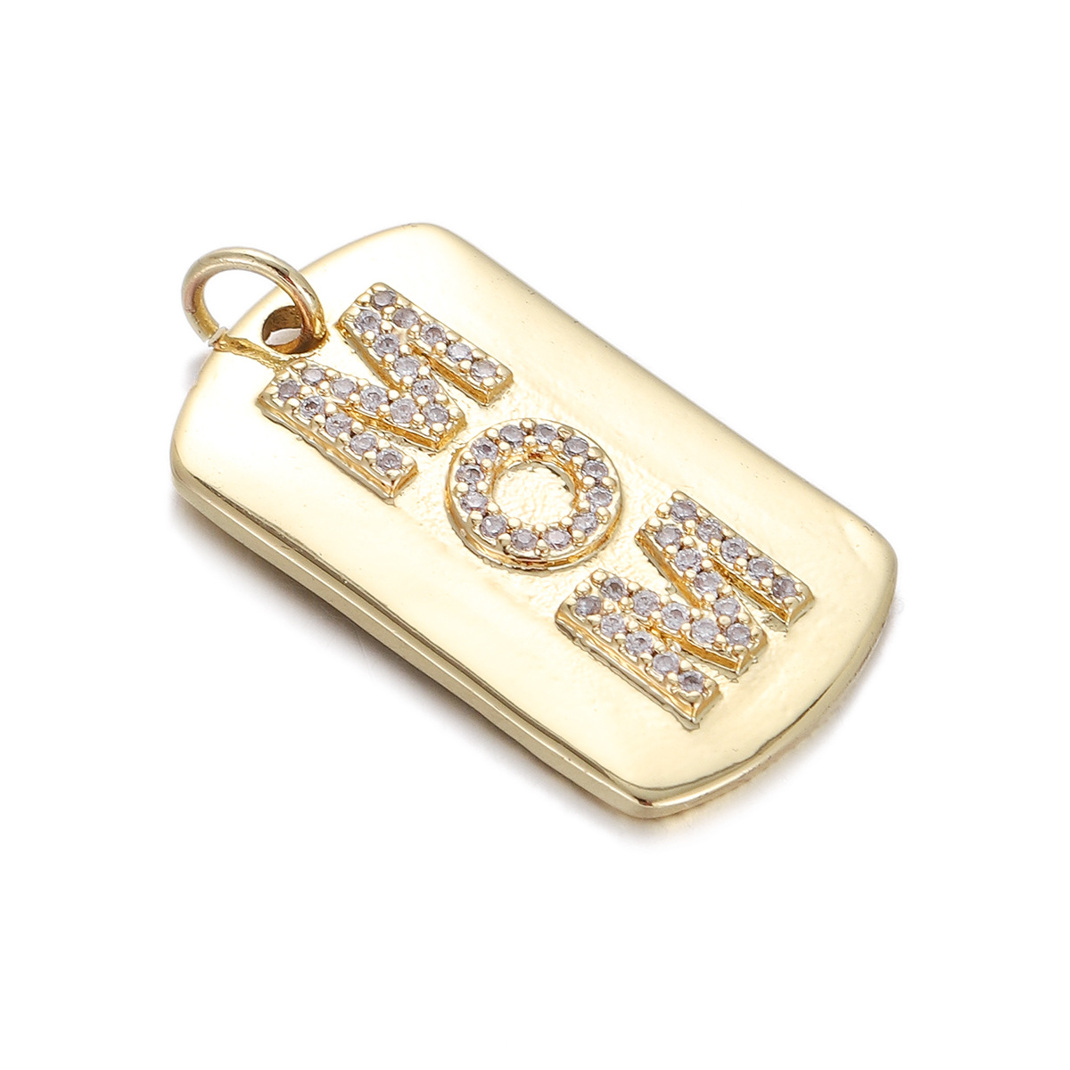 17g Weight Pendant Jewelry Making Type Gold Plated Plating Material Zircon Inlay Material 1 Piece Quantity Holiday, Daily Occasion Copper Material Letter, Heart Shape Pattern Women's Gender Enamel Design Simple Style Style 1 Piece Copper Zircon Gold Plated Letter Heart Shape Pendant 28