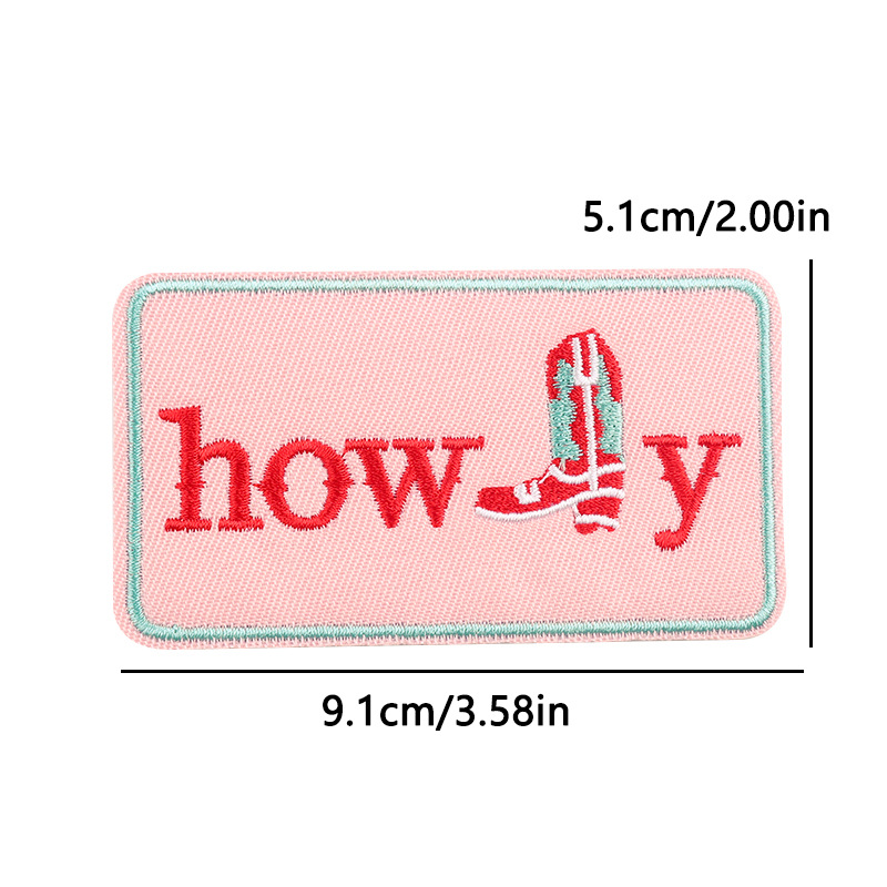 12g Weight Clothing Sticker Patches Classification 1 Piece Quantity Embroidery thread Material Letter, Boots Pattern Cute Style 1 Piece Cute Letter Boots Embroidery Thread Clothing Sticker Patches 10