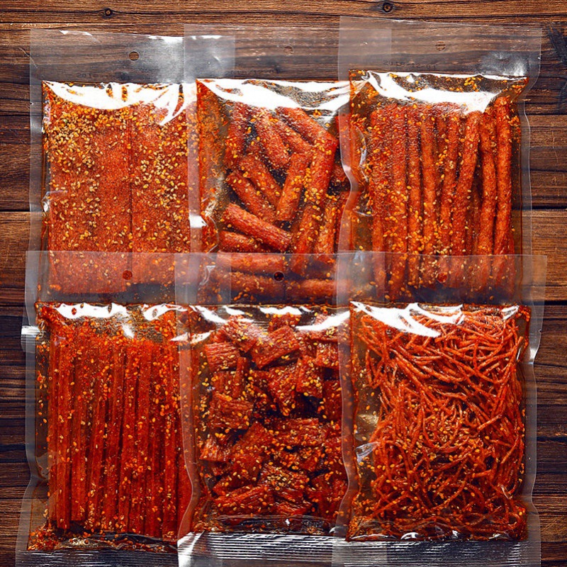 辣条摆摊网红麻辣零食大礼包大刀肉儿怀旧手工小吃批发