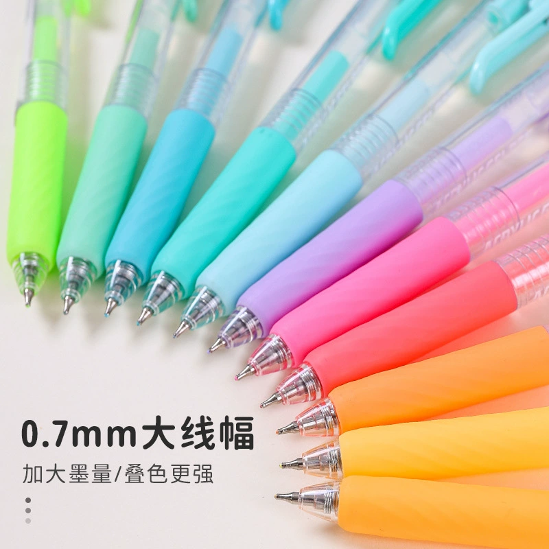Capacious multicoloured rollerball pen, coloured pencils, full set, scheduler, 36 colors