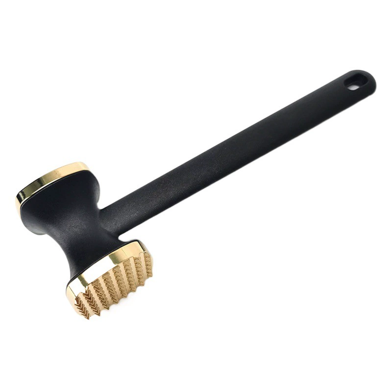 В наличии новый молоток из цинкового сплава, нейлоновая ручка, двусторонний молоток, квадратный стейк, молоток для россыпи мяса, нежный молоток для мяса