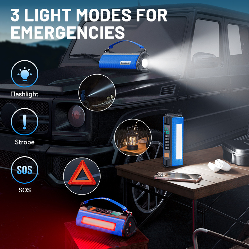 [Ts03] Cross-Border Car Emergency Jump Starter and Air Pump All-In-One Multifunctional Power Bank Ignition Device