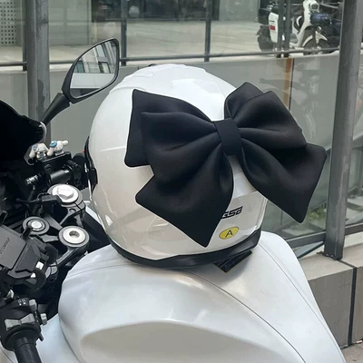 decorations removable Little Mo – Motosiklet dəbilqələri - free-size-black-bow-double-layer