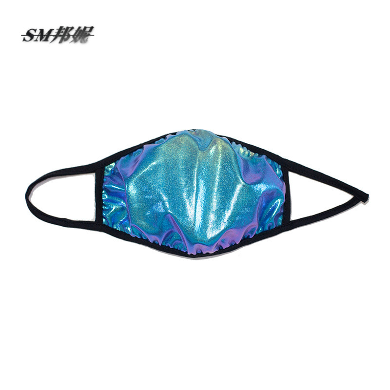 现货成人春节防嗮透气日用口罩镭射可水洗口罩