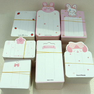 Cute pink hairpin card spot bow flower rabbit paper manufacturers sell princess hair accessories diy paper card