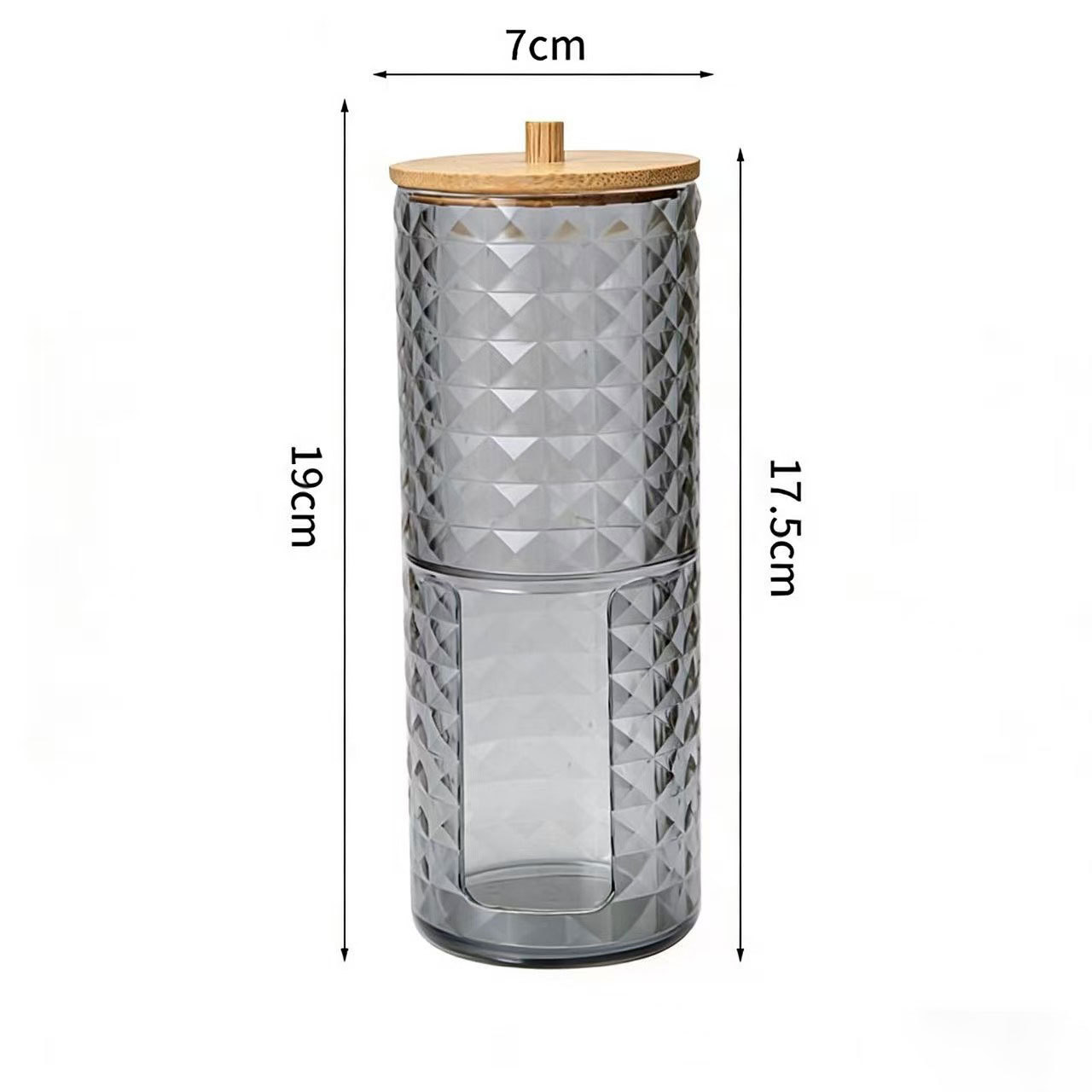 [Tienda de fábrica gris transparente] caja de almacenamiento de algodón acrílico se puede superponer portátil permeable a la ceniza para el almacenamiento de maquillaje doméstico