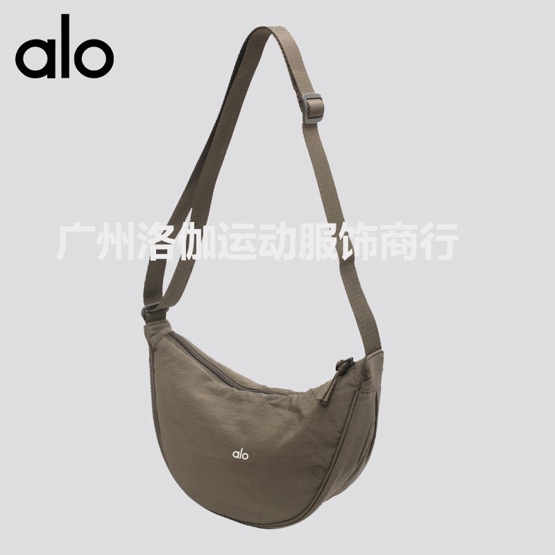 남성과 여성을위한 ALO 크로스 바디 만두 백 캐주얼 다기능 조정 가능한 언더암 나일론 가방