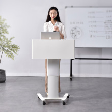 会议办公演讲桌移动讲台接待台培训桌主持前台导购迎宾升降发言台