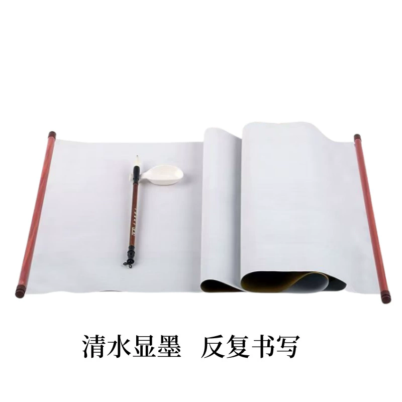 Оптовая продажа, простая тренировочная пустая рисовая сетка, ткань для письма водой, 1.4m свитков, каллиграфия, имитация рисовой бумаги для начинающих