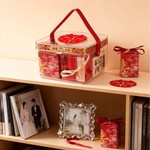 高颜值透明结婚礼盒带提手结婚伴手礼盒时尚喜糖盒子月饼盒粽子盒