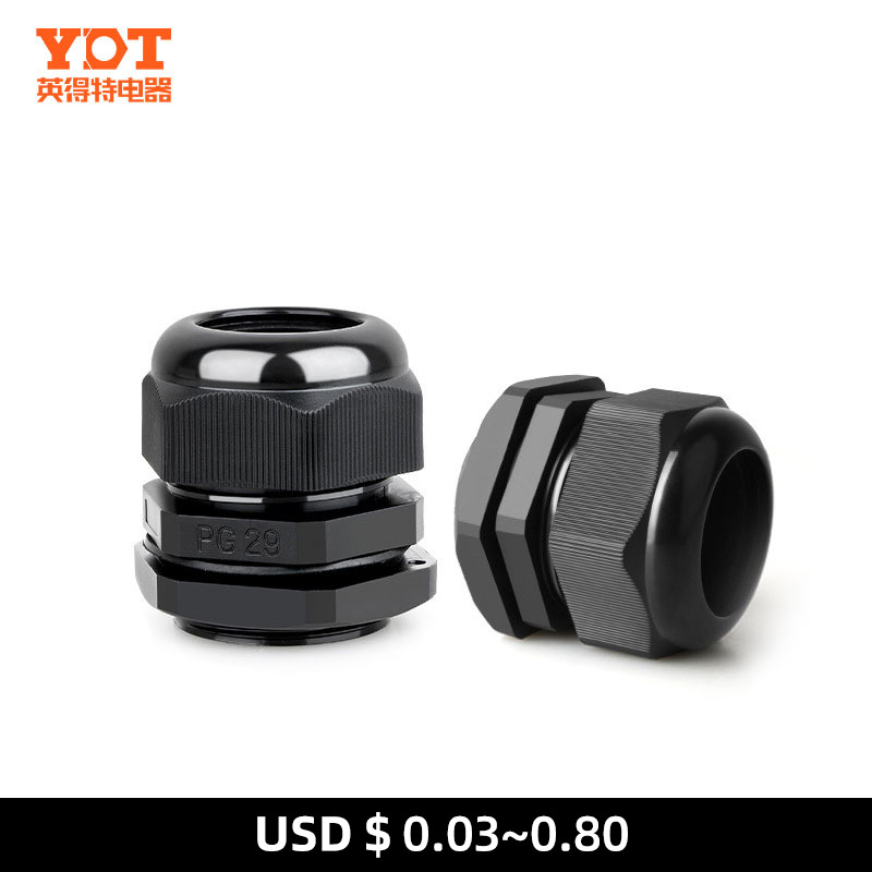 跨境供应PG型尼龙电缆防水接头M型电缆电线连接器IP68防水葛兰头