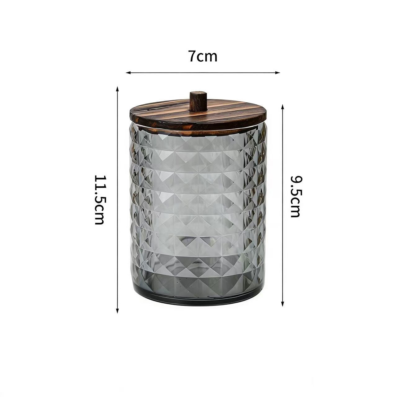 [Tienda de fábrica gris transparente] caja de almacenamiento de algodón acrílico se puede superponer portátil permeable a la ceniza para el almacenamiento de maquillaje doméstico